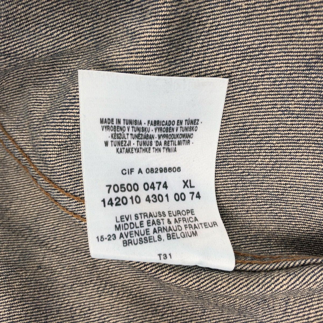 2000'S Levi's 70500-04 Denim Jacket (Men's XL equivalent) cotton blue type Vintage Second Hand
