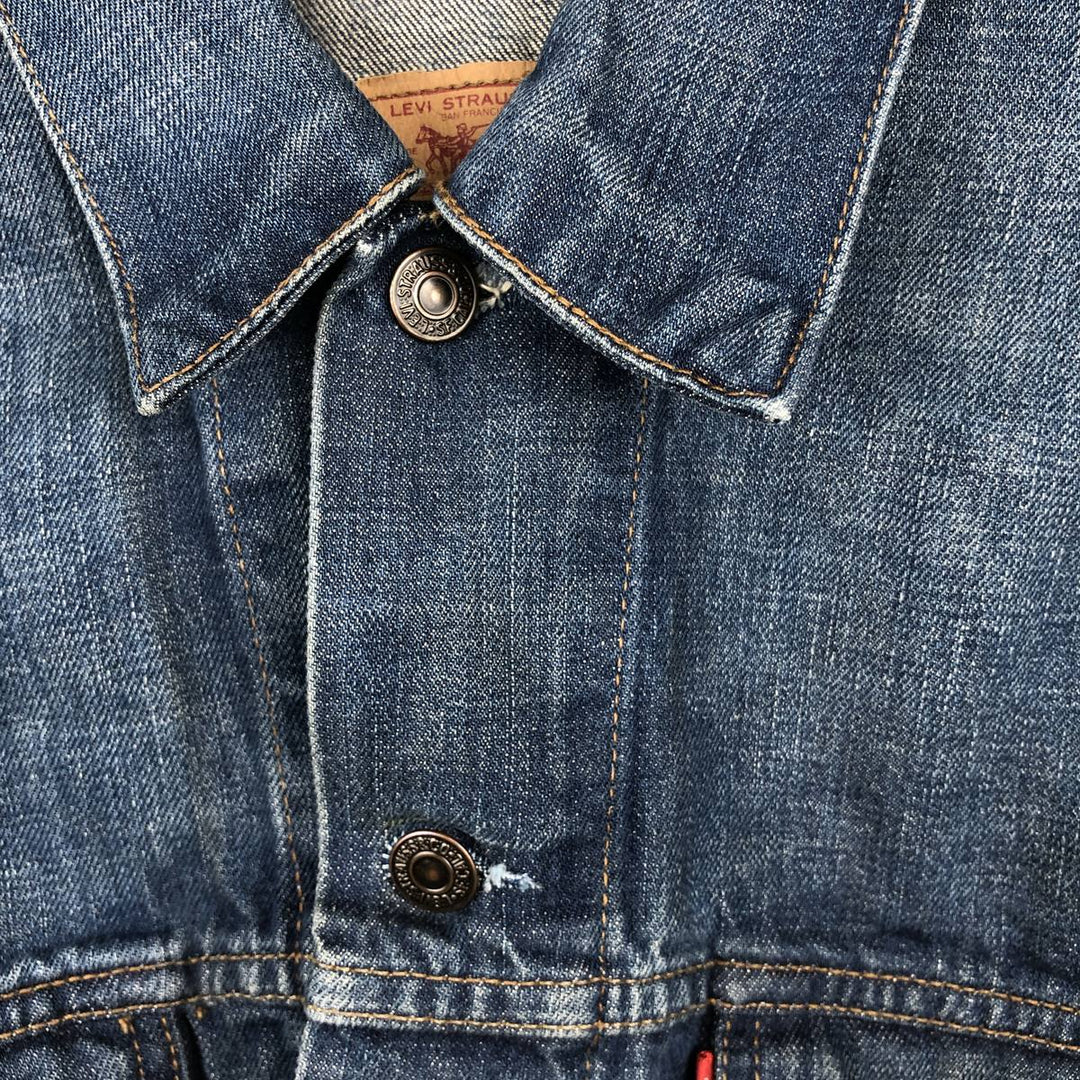 2000'S Levi's 70500-04 Denim Jacket (Men's XL equivalent) cotton blue type Vintage Second Hand