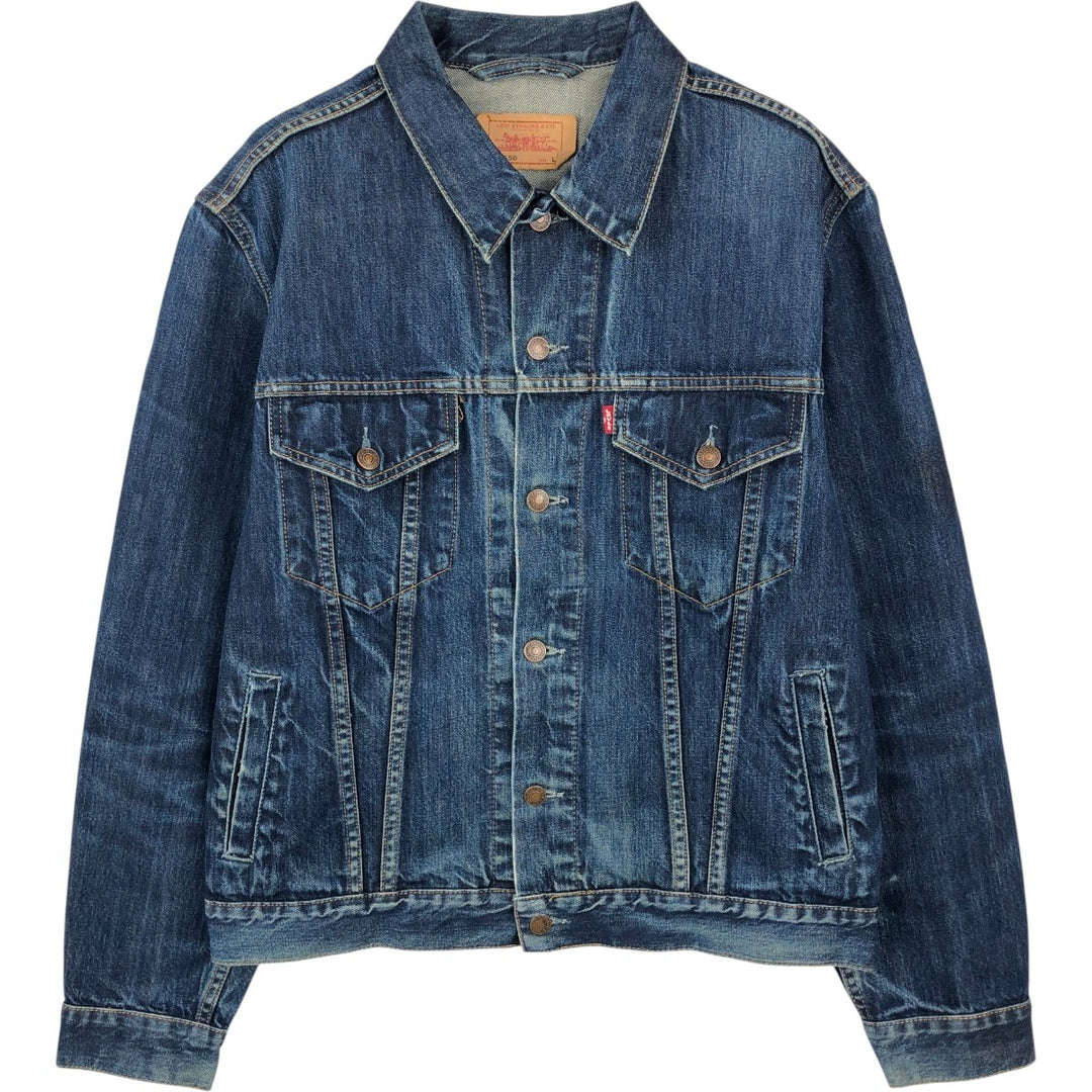 2000'S Levi's 70550-0401 Euro Model Denim Jacket (Men's Size L) cotton blue type Vintage Second Hand