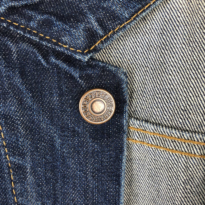 2000'S Levi's 70550-0401 Euro Model Denim Jacket (Men's Size L) cotton blue type Vintage Second Hand