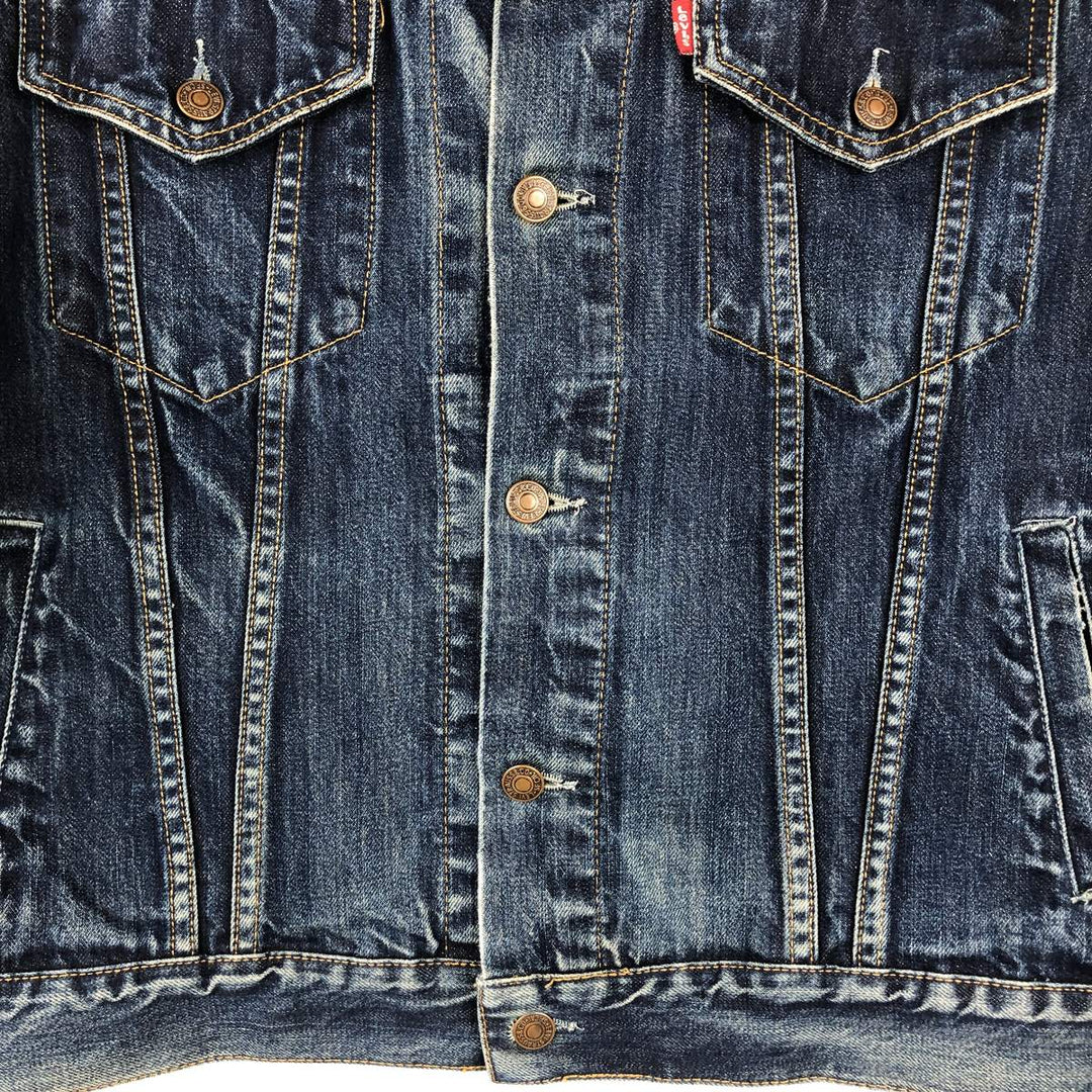 2000'S Levi's 70550-0401 Euro Model Denim Jacket (Men's Size L) cotton blue type Vintage Second Hand