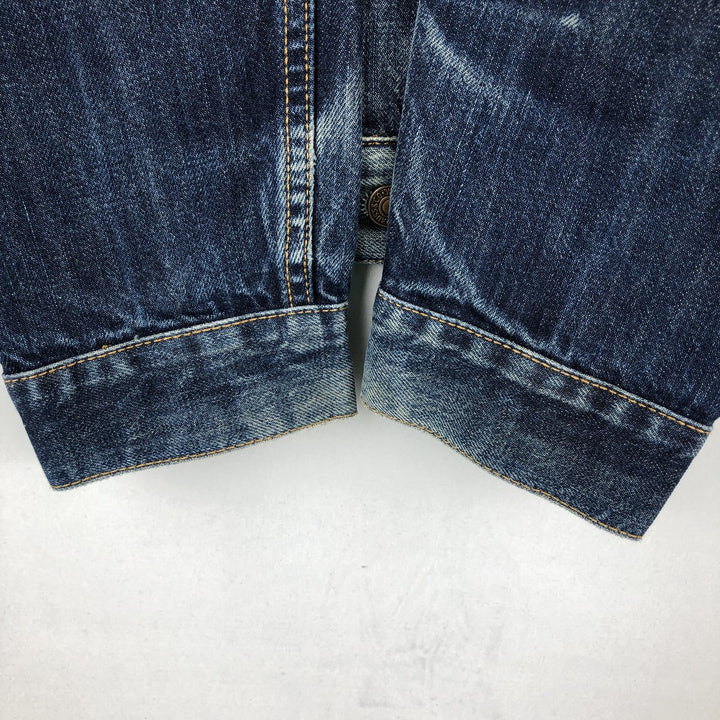 2000'S Levi's 70550-0401 Euro Model Denim Jacket (Men's Size L) cotton blue type Vintage Second Hand