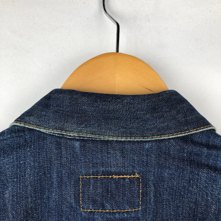 2000'S Levi's 70550-0401 Euro Model Denim Jacket (Men's Size L) cotton blue type Vintage Second Hand