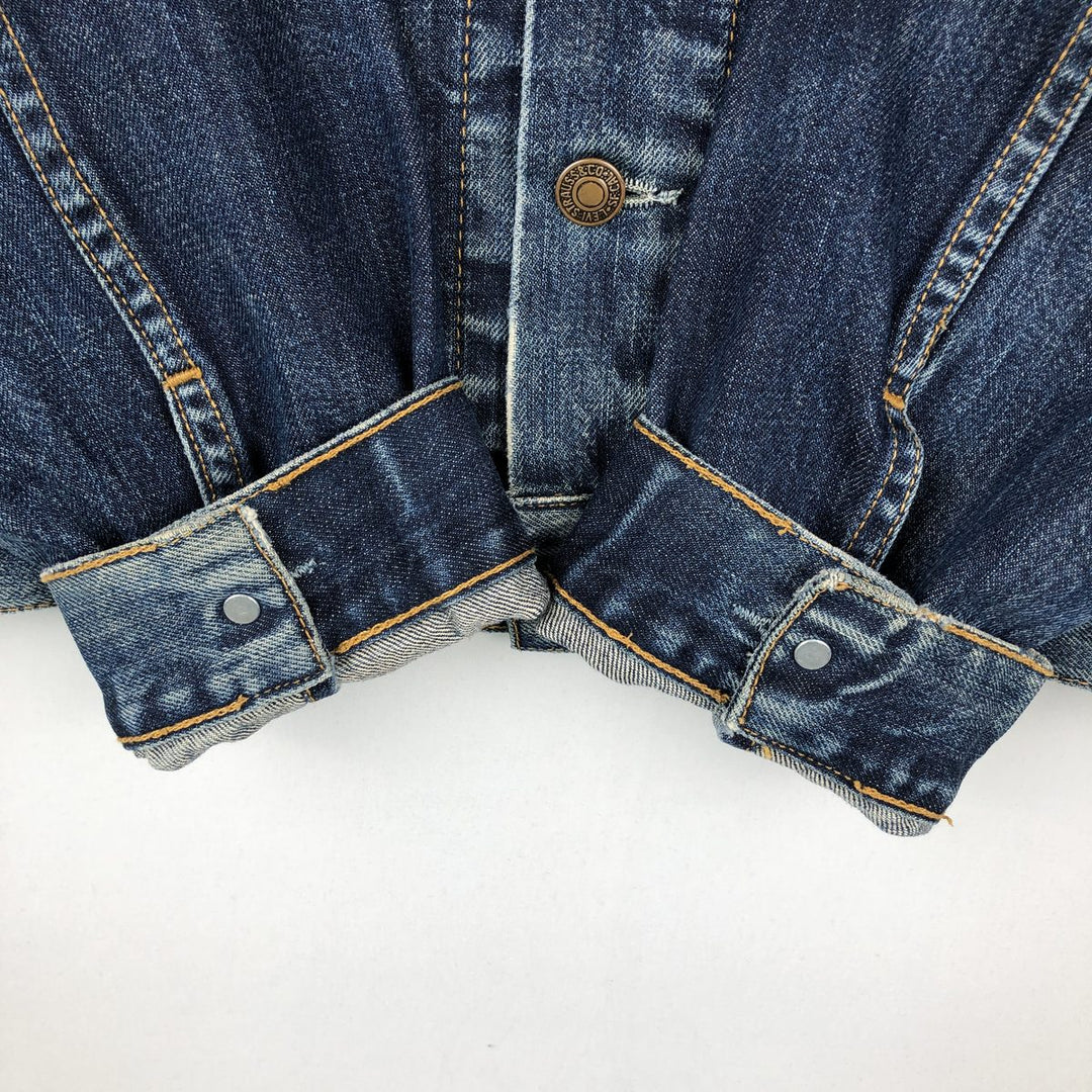 2000'S Levi's 70550-0401 Euro Model Denim Jacket (Men's Size L) cotton blue type Vintage Second Hand