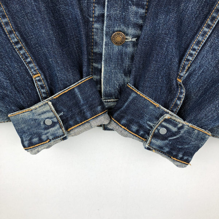 2000'S Levi's 70550-0401 Euro Model Denim Jacket (Men's Size L) cotton blue type Vintage Second Hand