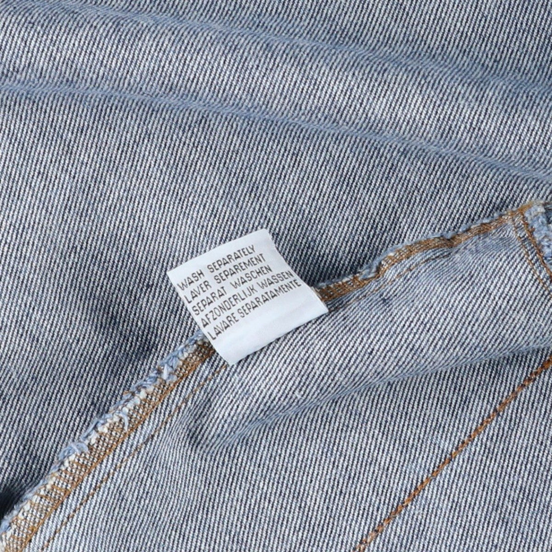 80s-90'S Wrangler Authentic Western Denim Jacket, G-Jean, Men's, Size L, Vintage cotton blue type Vintage Second Hand