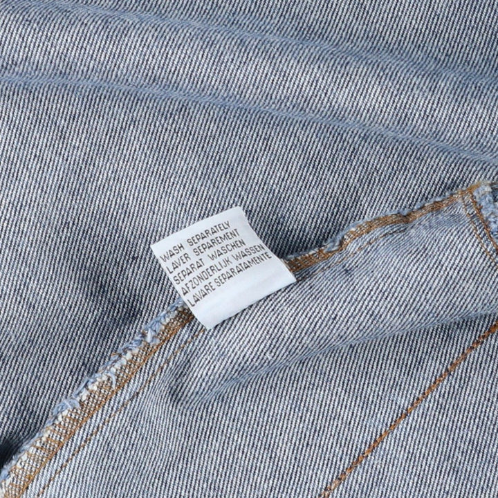 80s-90'S Wrangler Authentic Western Denim Jacket, G-Jean, Men's, Size L, Vintage cotton blue type Vintage Second Hand