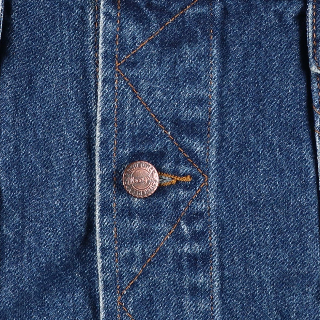 80s-90'S Wrangler Authentic Western Denim Jacket, G-Jean, Men's, Size L, Vintage cotton blue type Vintage Second Hand