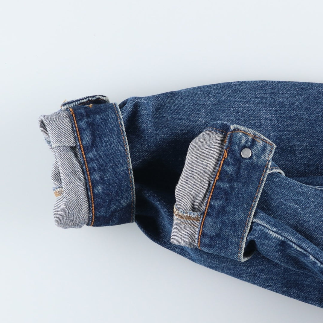 80s-90'S Wrangler Authentic Western Denim Jacket, G-Jean, Men's, Size L, Vintage cotton blue type Vintage Second Hand