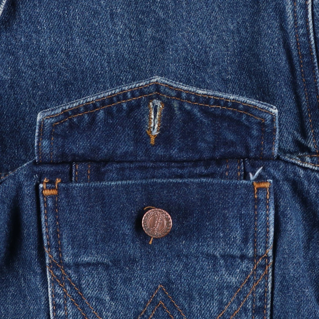 80s-90'S Wrangler Authentic Western Denim Jacket, G-Jean, Men's, Size L, Vintage cotton blue type Vintage Second Hand