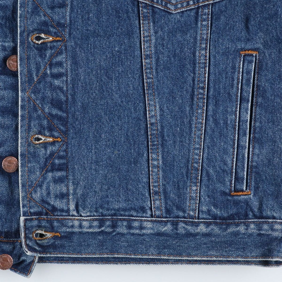 80s-90'S Wrangler Authentic Western Denim Jacket, G-Jean, Men's, Size L, Vintage cotton blue type Vintage Second Hand