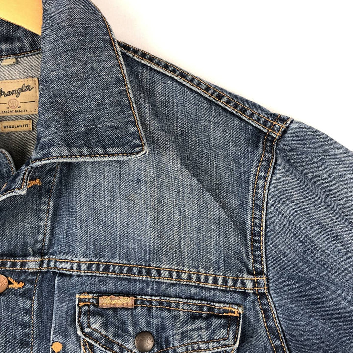 Wrangler Regular Fit Denim Jacket (Men's Size S) unclear blue type Vintage Second Hand