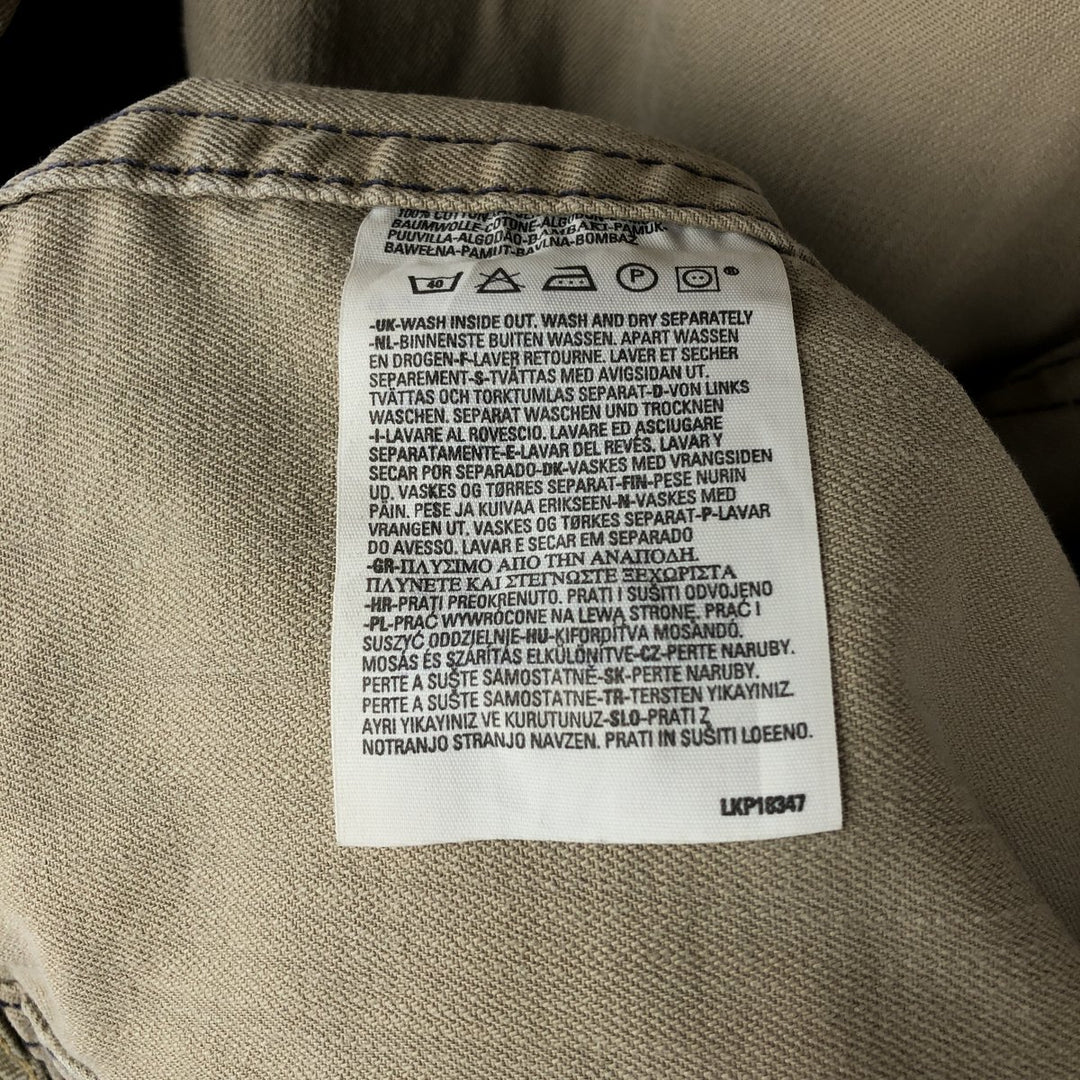2000'S Levi's 70905 Denim Jacket (Men's Size L) cotton Khaki type Vintage Second Hand