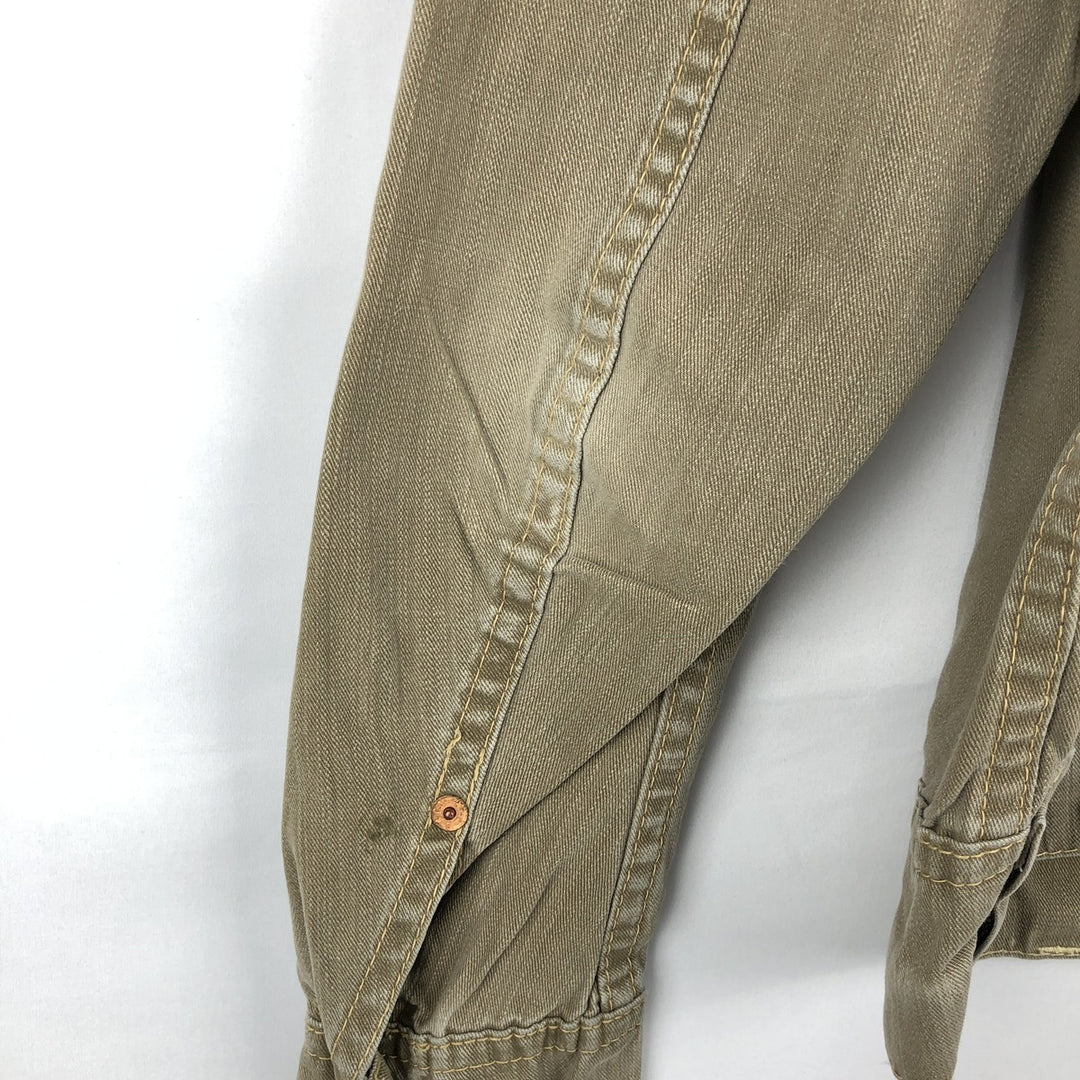 2000'S Levi's 70905 Denim Jacket (Men's Size L) cotton Khaki type Vintage Second Hand