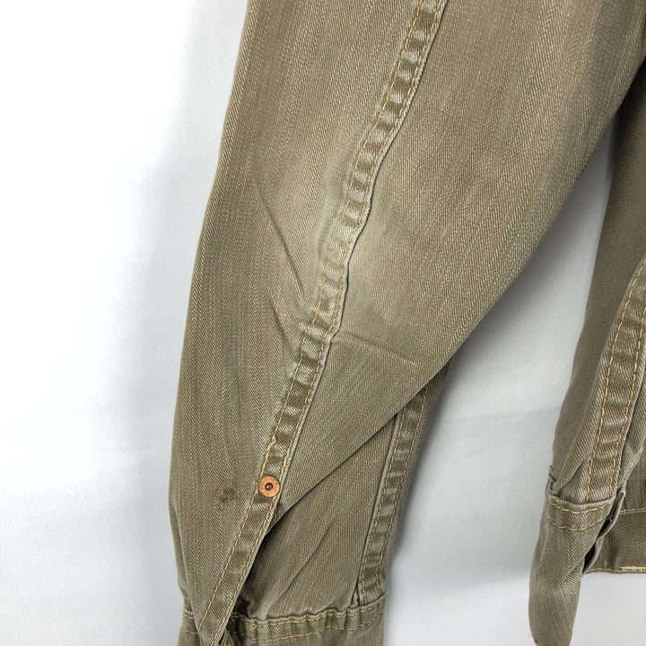 2000'S Levi's 70905 Denim Jacket (Men's Size L) cotton Khaki type Vintage Second Hand