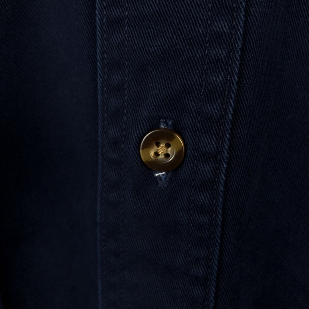 Carhartt Original Fit Long Sleeve Button-Down Work Shirt, Men's Size Medium cotton navy blue type Vintage Second Hand