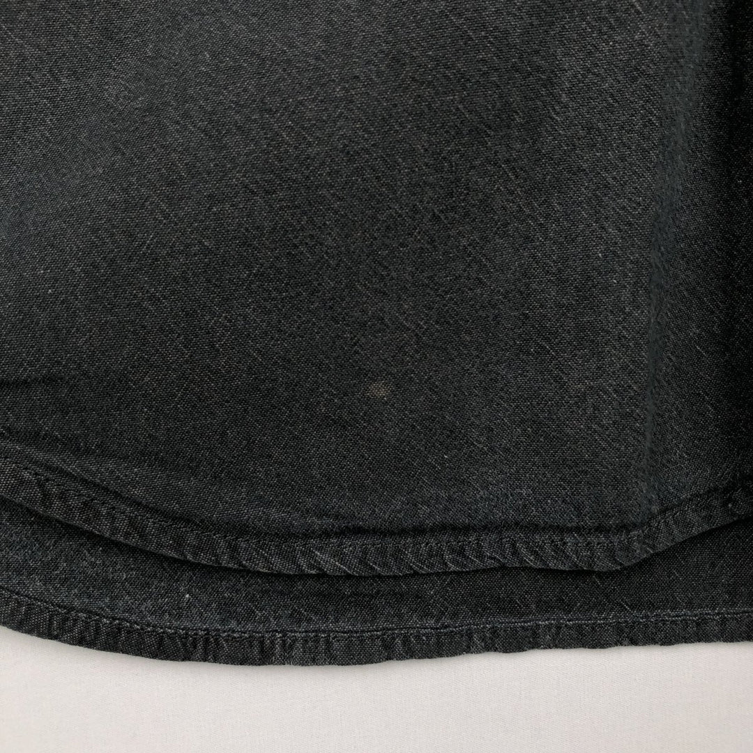 Carhartt Loose Fit Long Sleeve Button-Down Work Shirt, Men's Size M (approx.) cotton Charcoal Vintage Second Hand