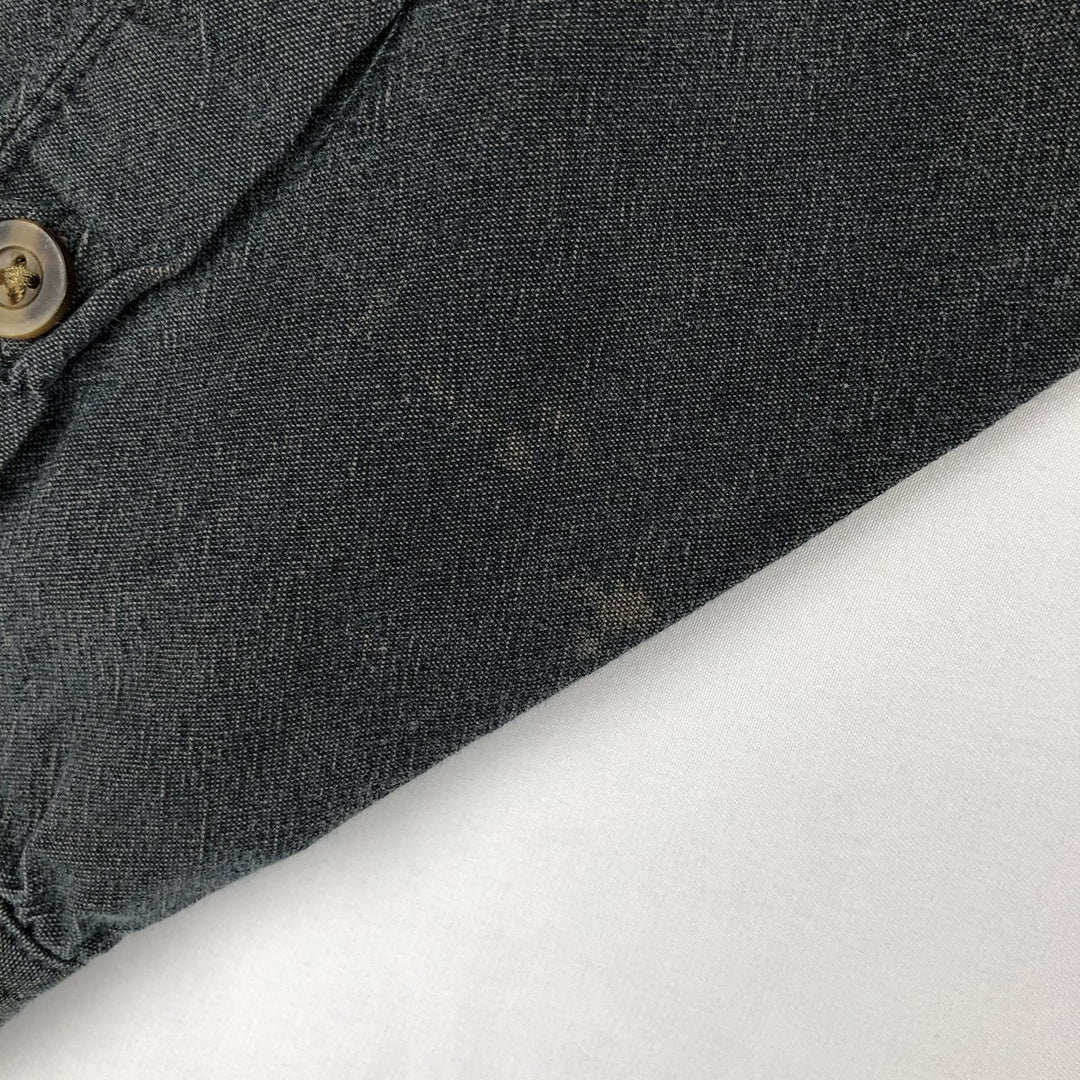 Carhartt Loose Fit Long Sleeve Button-Down Work Shirt, Men's Size M (approx.) cotton Charcoal Vintage Second Hand
