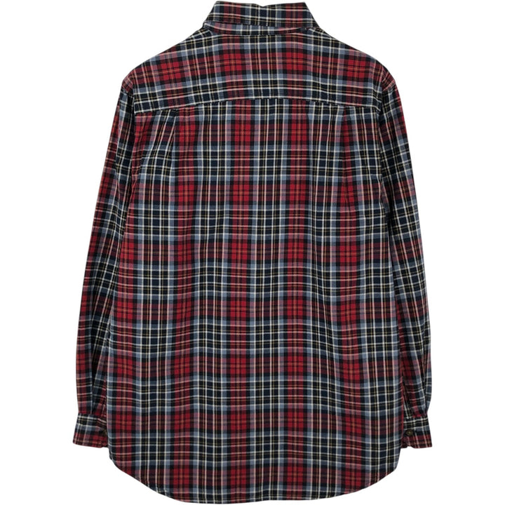 Carhartt Relaxed Fit Check Pattern Long Sleeve Button Down Work Shirt, Men's Medium cotton red type Vintage Second Hand