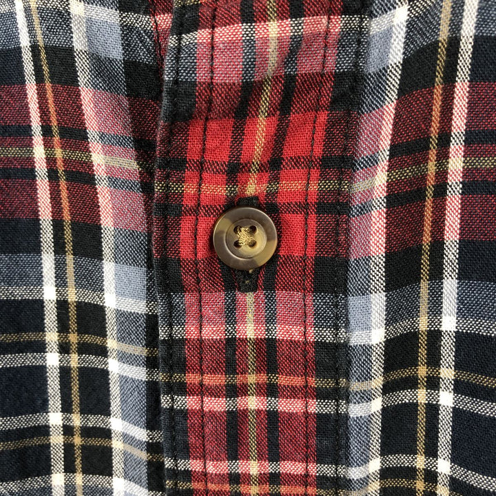 Carhartt Relaxed Fit Check Pattern Long Sleeve Button Down Work Shirt, Men's Medium cotton red type Vintage Second Hand
