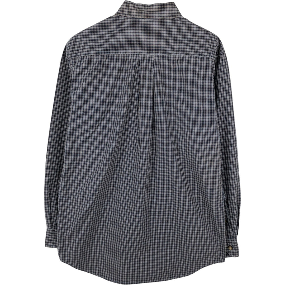 Carhartt Relaxed Fit Check Pattern Long Sleeve Button-Down Work Shirt, Men's Size S (approx.) cotton gray type Vintage Second Hand