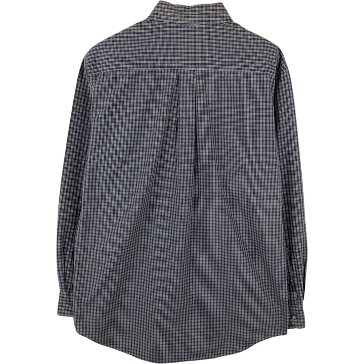Carhartt Relaxed Fit Check Pattern Long Sleeve Button-Down Work Shirt, Men's Size S (approx.) cotton gray type Vintage Second Hand