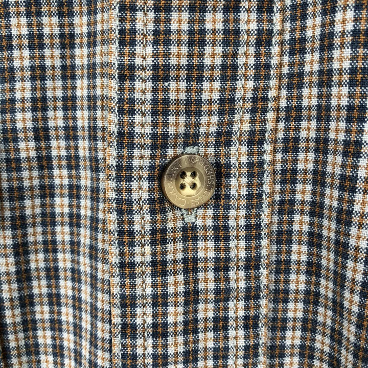 Carhartt Relaxed Fit Check Pattern Long Sleeve Button-Down Work Shirt, Men's Size S (approx.) cotton gray type Vintage Second Hand
