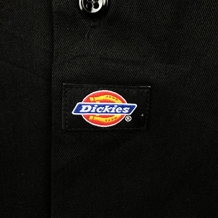 Dickies Long Sleeve Work Shirt, Made in USA, Men's Size L polyester black type Vintage Second Hand