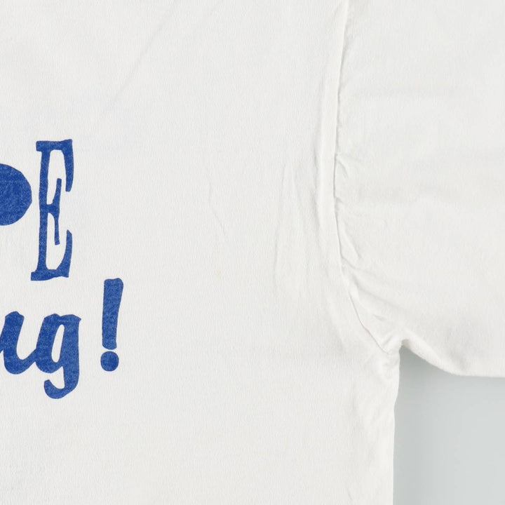 EM UNEX Advertising T-Shirt, Men's Size XL (equivalent) cotton white type Vintage Second Hand