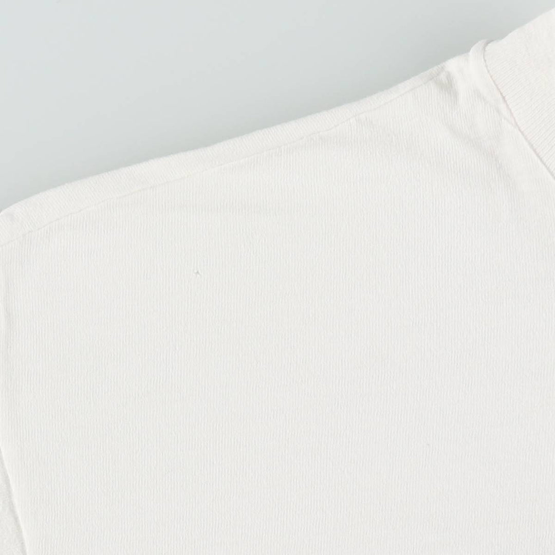 90'S Hanes BEEFY-T SYSTEM ELECTRIC Advertising T-Shirt, Made in USA, Men's Size L (approx.), Vintage cotton white type Vintage Second Hand