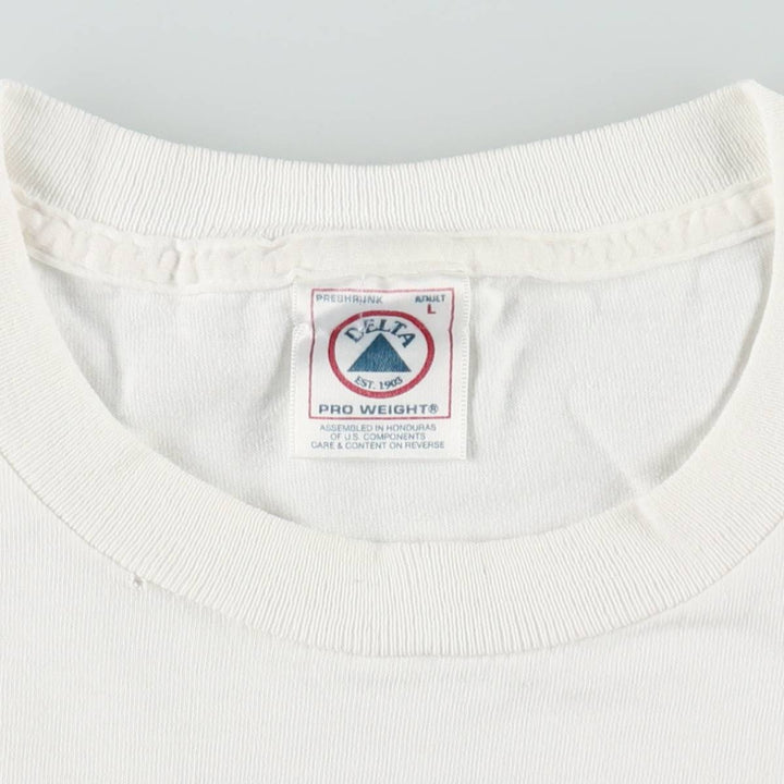 90'S Delta Hard Rock Cafe Advertising T-Shirt, Men's Size L (approx.), Vintage cotton white type Vintage Second Hand
