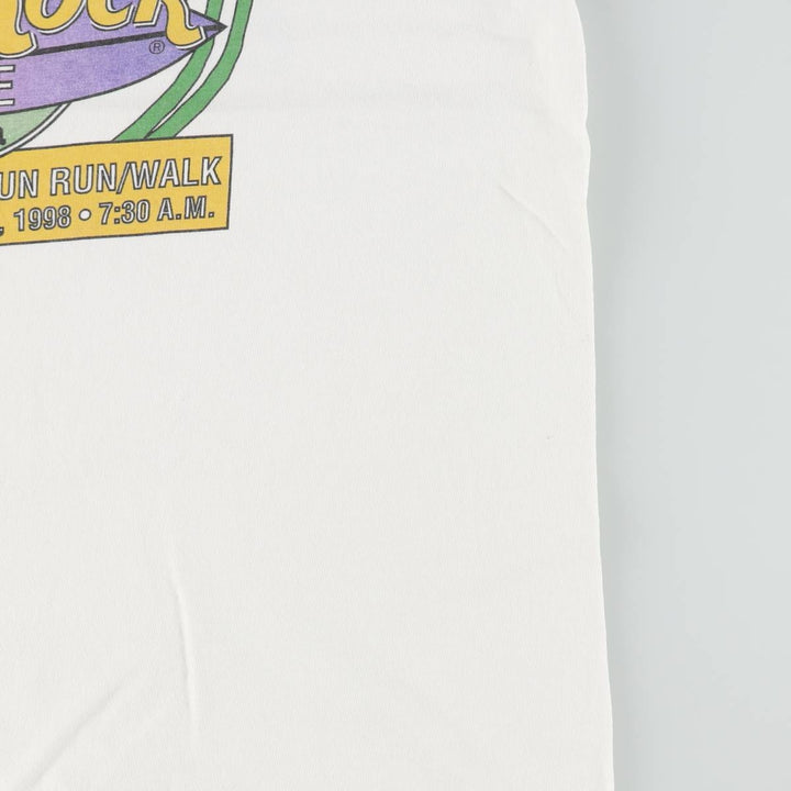 90'S Delta Hard Rock Cafe Advertising T-Shirt, Men's Size L (approx.), Vintage cotton white type Vintage Second Hand