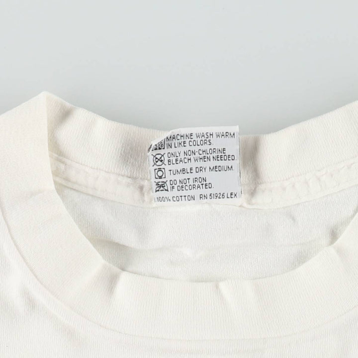 90'S HARD ROCK CAFE Hard Rock Cafe Advertising T-shirt Made in USA Men's L Vintage cotton white type Vintage Second Hand