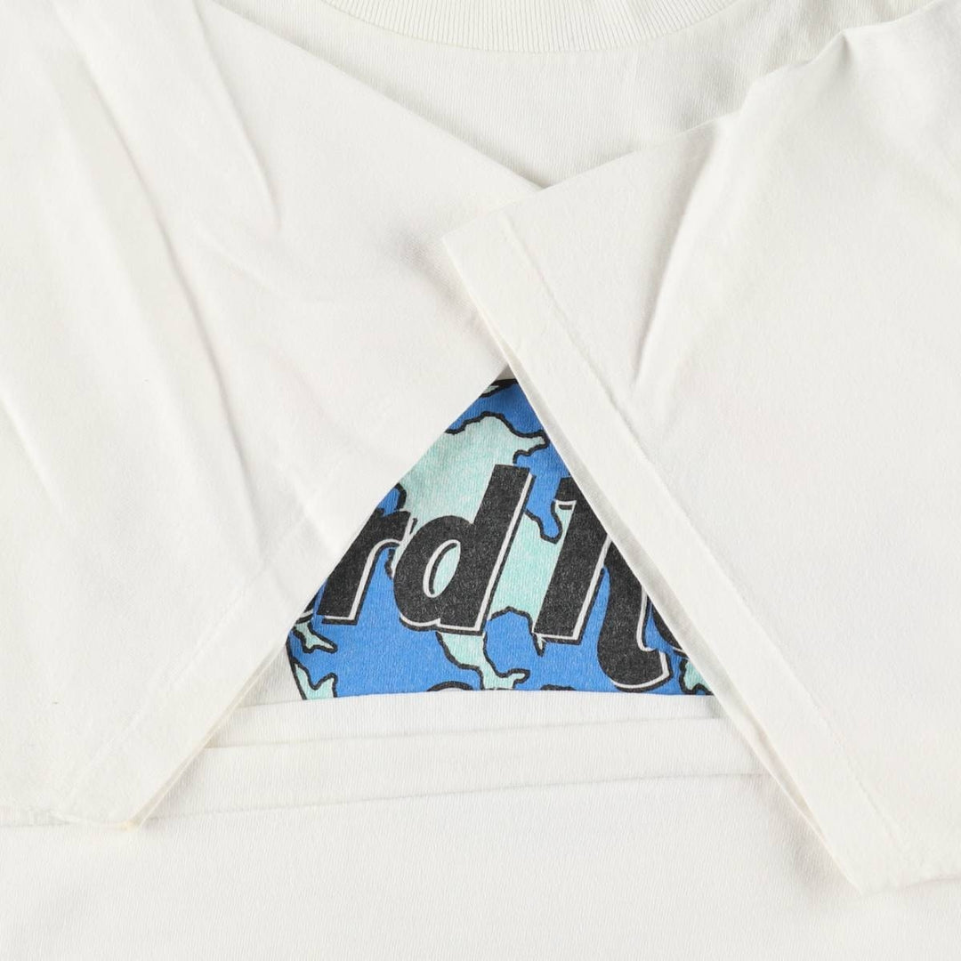 90'S HARD ROCK CAFE Hard Rock Cafe Advertising T-shirt Made in USA Men's XL Vintage cotton white type Vintage Second Hand