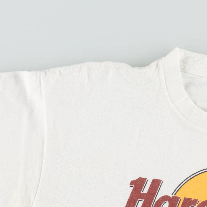 90'S HARD ROCK CAFE Hard Rock Cafe Advertising T-shirt Made in USA Men's L Vintage cotton black type Vintage Second Hand