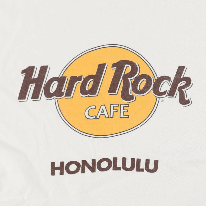 90'S HARD ROCK CAFE Hard Rock Cafe Advertising T-shirt Made in USA Men's L Vintage cotton white type Vintage Second Hand