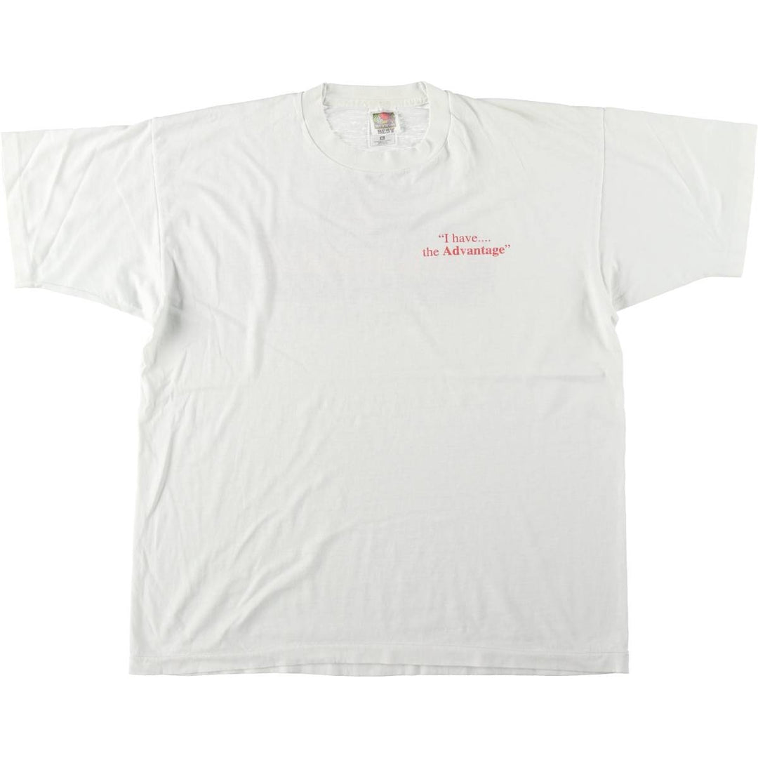 90'S Fruit of the Loom BEST Sheraton Casino Advertising T-Shirt, Made in USA, Men's XL equivalent, Vintage cotton white type Vintage Second Hand
