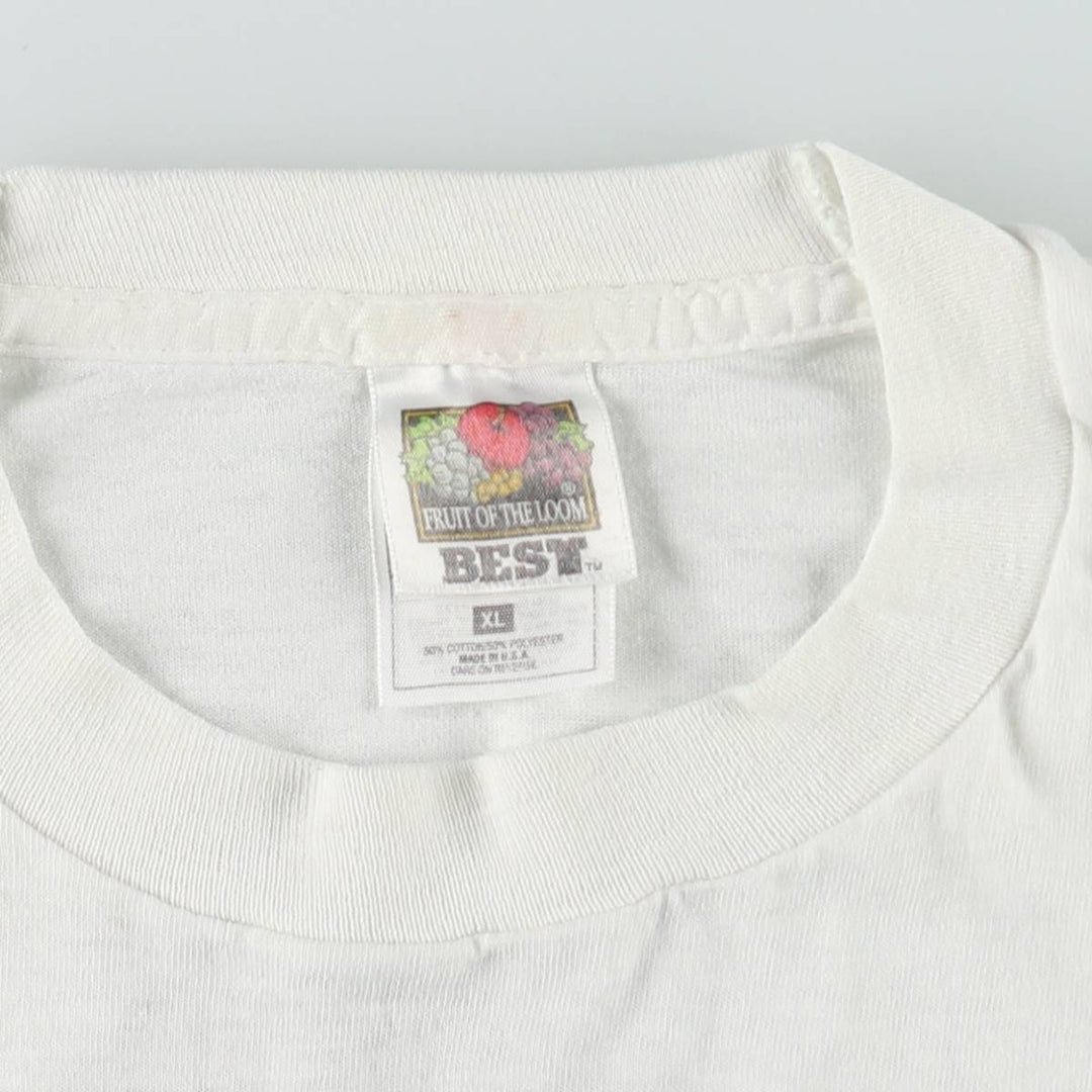 90'S Fruit of the Loom BEST Sheraton Casino Advertising T-Shirt, Made in USA, Men's XL equivalent, Vintage cotton white type Vintage Second Hand