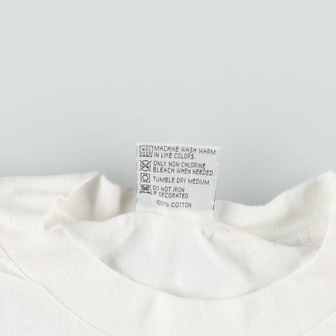 90'S HARD ROCK CAFE Hard Rock Cafe Advertising T-shirt Made in USA Men's L Vintage cotton white type Vintage Second Hand