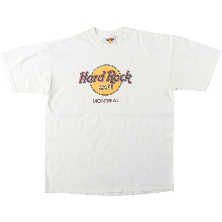 90'S HARD ROCK CAFE Hard Rock Cafe Advertising T-shirt Made in USA Men's L Vintage cotton white type Vintage Second Hand