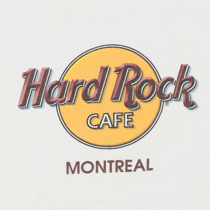 90'S HARD ROCK CAFE Hard Rock Cafe Advertising T-shirt Made in USA Men's L Vintage cotton white type Vintage Second Hand