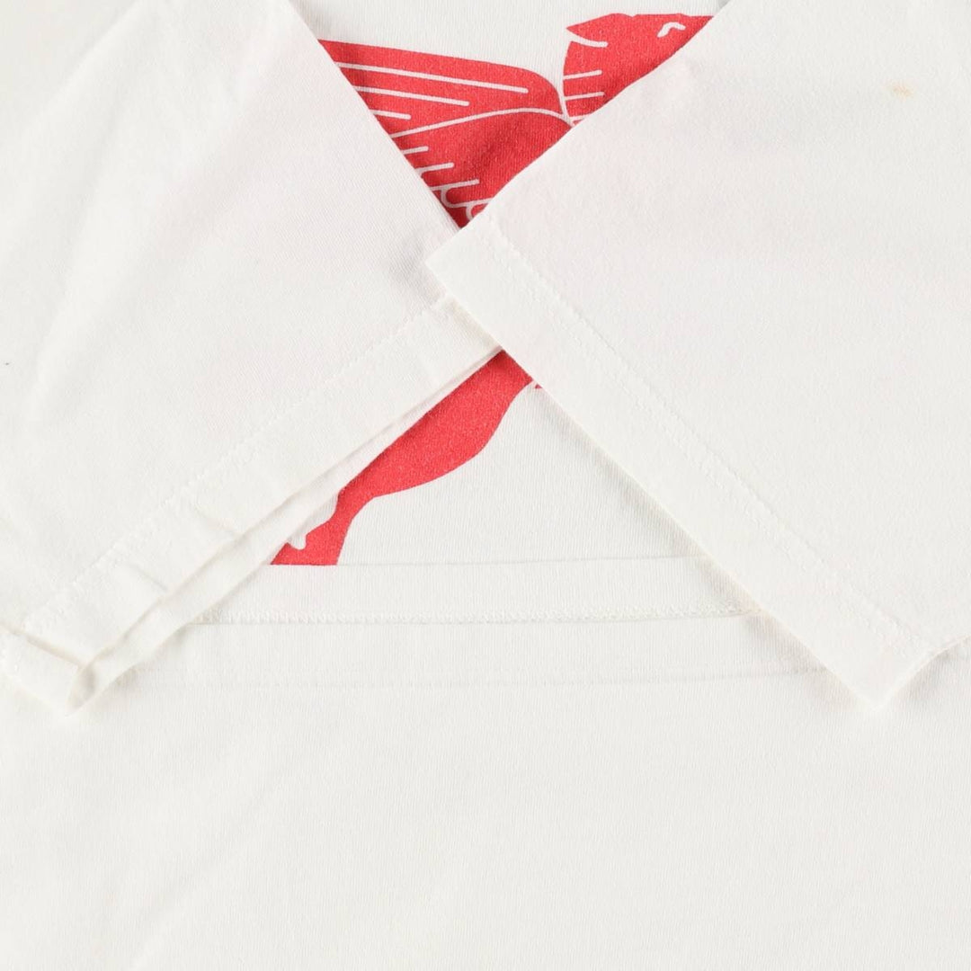 90'S POWERPRO by ONEITA Mobil Advertising T-shirt, Men's Size L (approx.), Vintage cotton white type Vintage Second Hand