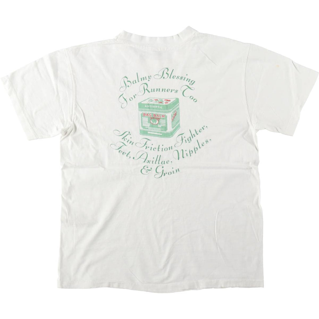 1970'S Hanes BEEFY-T Winter Solstice Beach Marathons Advertising T-Shirt, Made in USA, Men's Size L (approx.), Vintage cotton white type Vintage Second Hand