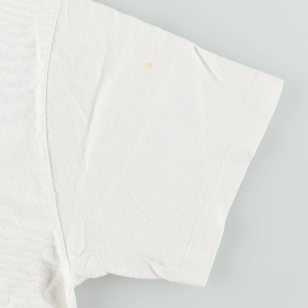 1970'S Hanes BEEFY-T Winter Solstice Beach Marathons Advertising T-Shirt, Made in USA, Men's Size L (approx.), Vintage cotton white type Vintage Second Hand