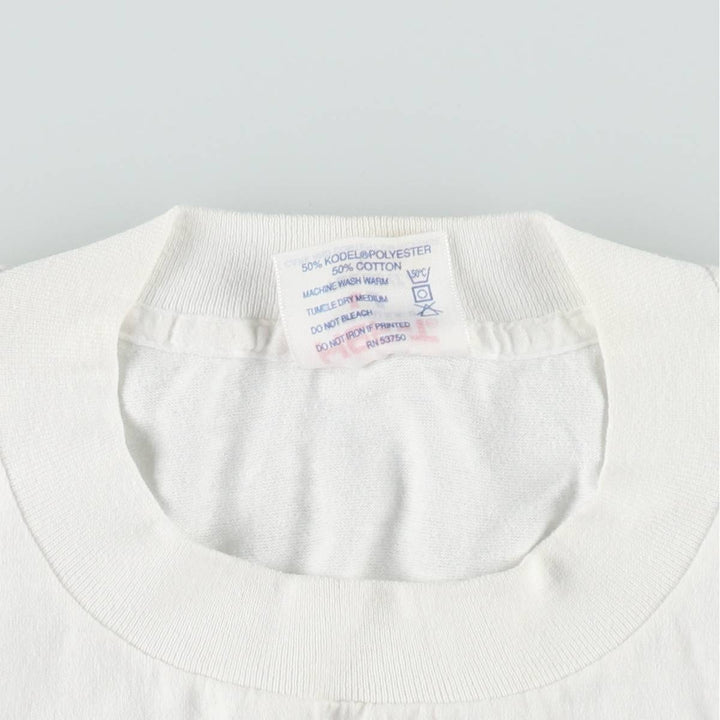 90'S Tee Jays SOF TEE BMW Advertising T-shirt Made in USA Men's L equivalent Vintage cotton white type Vintage Second Hand