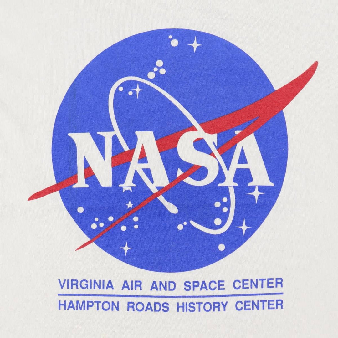 90'S Hanes NASA Advertising T-Shirt, Made in USA, Men's Size S (approx.), Vintage cotton white type Vintage Second Hand