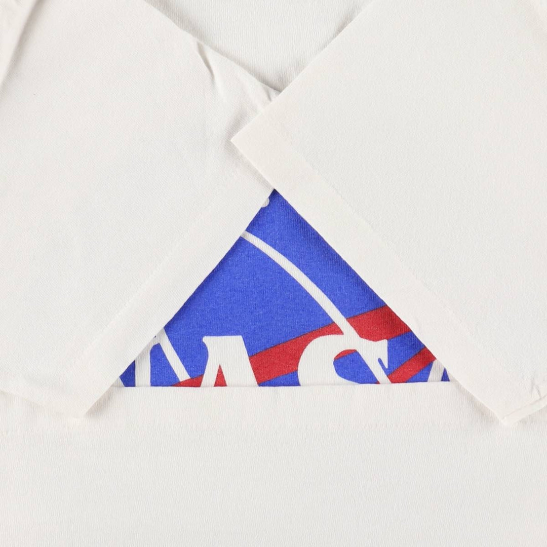 90'S Hanes NASA Advertising T-Shirt, Made in USA, Men's Size S (approx.), Vintage cotton white type Vintage Second Hand
