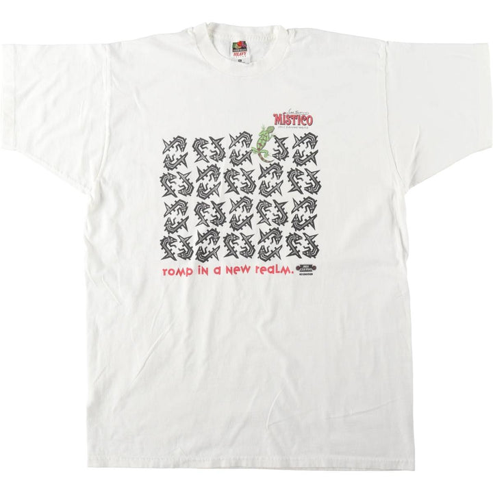 90'S Fruit of the Loom Advertising T-shirt Made in USA Men's XL Vintage cotton white type Vintage Second Hand