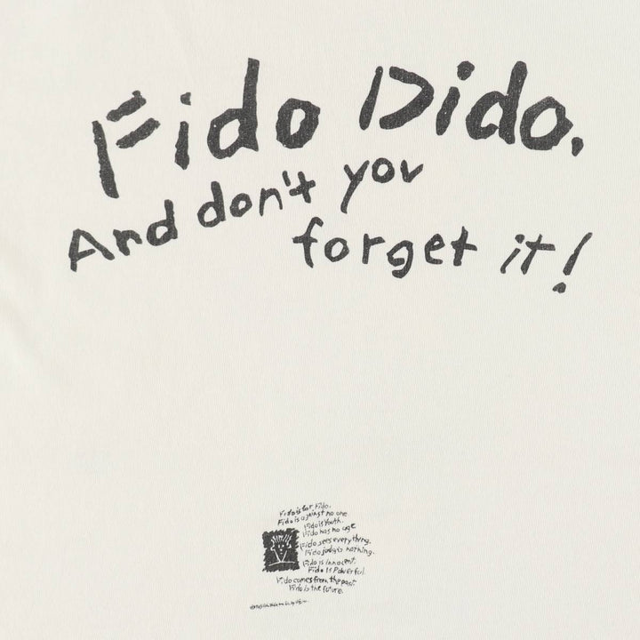 ~90'S Kaila Rosenhek 7UP Fido Dido Advertising T-Shirt, Made in Canada, Men's Size M (approx.), Vintage cotton white type Vintage Second Hand