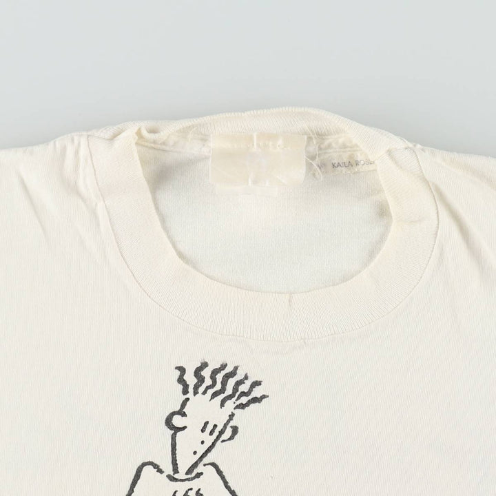 ~90'S Kaila Rosenhek 7UP Fido Dido Advertising T-Shirt, Made in Canada, Men's Size M (approx.), Vintage cotton white type Vintage Second Hand